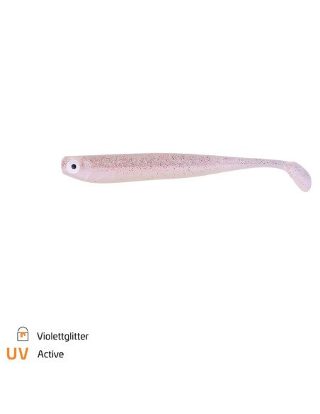 Zeck Fishing ZANDER Gummi Violettglitter 12cm 9,5g 3 Stück Low-Action Gummifisch von Sebastian Hänel Gummiköder Spinnfischen-...