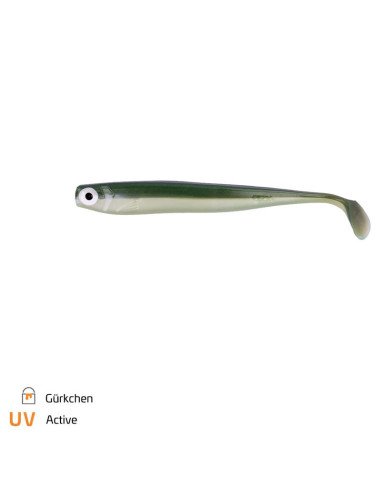 Zeck Fishing ZANDER Gummi Gürkchen 12cm 9,5g 3 Stück Low-Action Gummifisch von Sebastian Hänel Gummiköder Spinnfischen-Gummif...