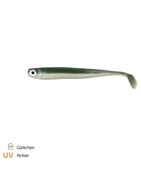 Zeck Fishing ZANDER Gummi Gürkchen 12cm 9,5g 3 Stück Low-Action Gummifisch von Sebastian Hänel Gummiköder Spinnfischen-Gummif...