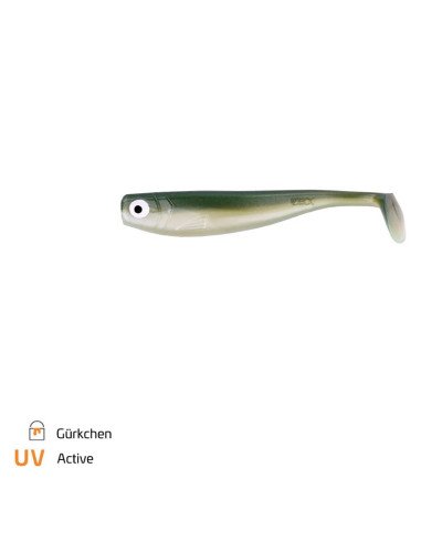 Zeck Fishing ZANDER Gummi Gürkchen 9cm 5,9g 3 Stück Low-Action Gummifisch von Sebastian Hänel Gummiköder Spinnfischen-Gummifi...