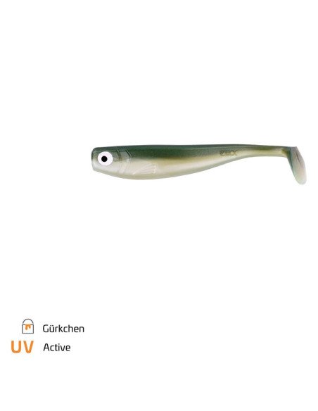 Zeck Fishing ZANDER Gummi Gürkchen 9cm 5,9g 3 Stück Low-Action Gummifisch von Sebastian Hänel Gummiköder Spinnfischen-Gummifi...