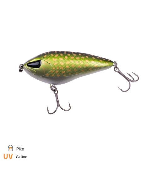 Zeck Fishing Rogue Glider Pike 12cm 79g 1,5m S Jerkbait Slider Zick Zack Lauf Weitwurf Sinkend Wobbler Spinnfischen-Blinker /...