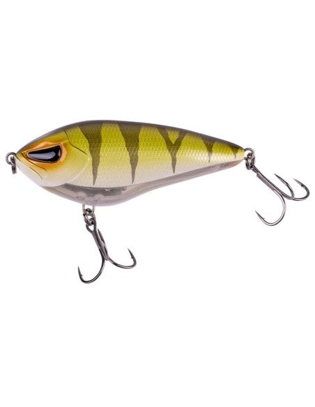Zeck Fishing Rogue Glider 12cm 1.5m S Perch 79g Jerkbait Slider Zick Zack Lauf Weitwurf Sinkend Wobbler Spinnfischen-Turn sig...