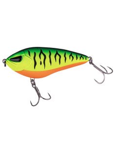 Zeck Fishing Rogue Glider Firetiger 12cm 79g 1,5m S Jerkbait Slider Zick Zack Lauf Weitwurf Sinkend Wobbler Spinnfischen-Blin...