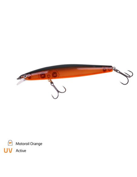 Zeck Fishing ZANDER Läufer Motoroil Orange 10,5cm 12g 0,5m F Low-Action Wobbler von Sebastian Hänel Schwimmend Spinnfischen-B...