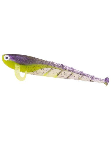 Zeck Fishing Quappie Purple Chartreuse 12cm 7,3g 3 Stück Innovation von Sebastian Hänel Gummiköder Zander Barsch Spinnfischen...