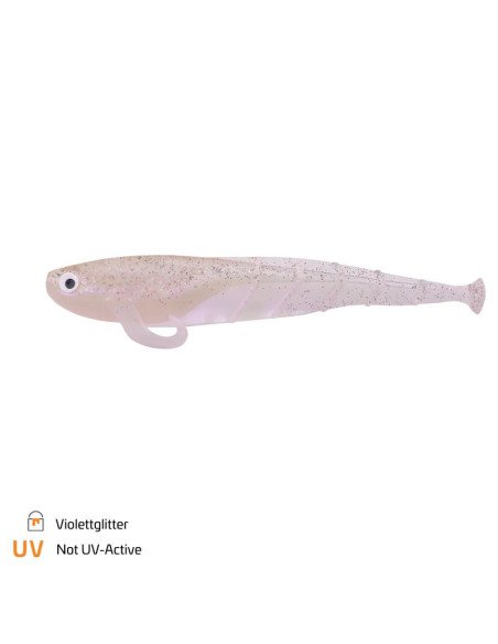 Zeck Fishing Quappie Violettglitter 12cm 7,3g 3 Stück Innovation von Sebastian Hänel Gummiköder Zander Barsch Spinnfischen-Gu...