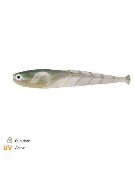 Zeck Fishing Quappie Gürkchen 12cm 7,3g 3 Stück Innovation von Sebastian Hänel Gummiköder Zander Barsch Spinnfischen-Gummifis...