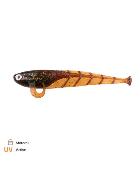 Zeck Fishing Quappie Motoroil 10cm 4,4g 3 Stück Innovation von Sebastian Hänel Gummiköder Zander Barsch Spinnfischen-Gummifis...