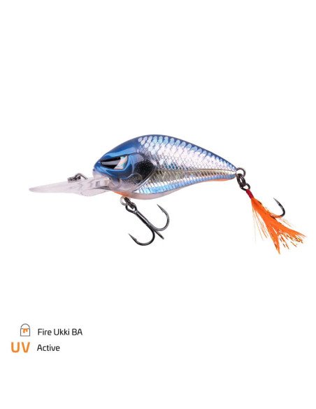 Zeck Fishing Danny Fire Ukki BA 5,5cm 12g 2,5m F Crankbait Wobbler Schwimmend Barsch Zander Spinnfischen-Blinker / Spinnköder...