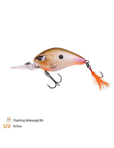 Zeck Fishing Danny Flashing Wakasagi BA 5,5cm 12g 2,5m F Crankbait Wobbler Schwimmend Barsch Zander Spinnfischen-Blinker / Sp...