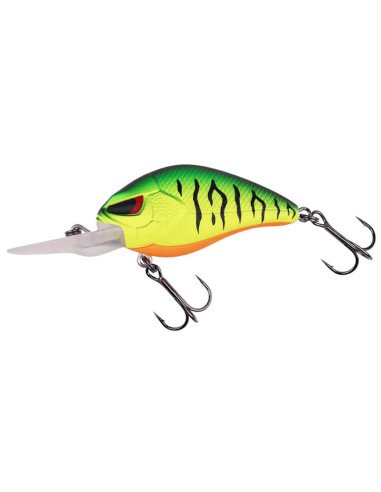 Zeck Fishing Danny 5.5cm 2.5m F Firetiger 12g Crankbait Barsch Zander Floating Extreme Vibration Searchbait Wobbler Spinnfisc...