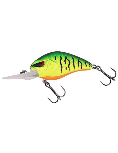 Zeck Fishing Danny 5.5cm 2.5m F Firetiger 12g Crankbait Barsch Zander Floating Extreme Vibration Searchbait Wobbler Spinnfisc...