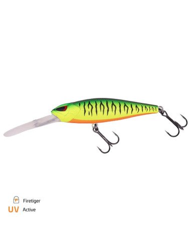Zeck Fishing Hitch 7.5cm 2m SP Firetiger 10,5g Twitchbait Barsch Zander Schwebend Todespanik Lauf Wobbler Spinnfischen-Turn s...