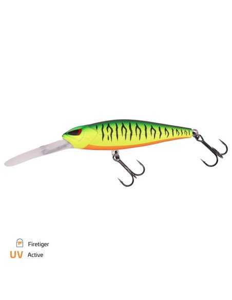 Zeck Fishing Hitch 7.5cm 2m SP Firetiger 10,5g Twitchbait Barsch Zander Schwebend Todespanik Lauf Wobbler Spinnfischen-Turn s...