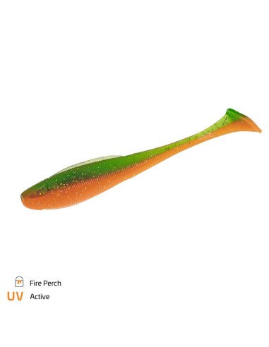 Zeck Fishing Sexy Swimmer Fire Perch 10cm 5,6g 7 Stück Action Minnow Johannes Dietel Gummifisch Spinnfischen-Gummifische / Gu...