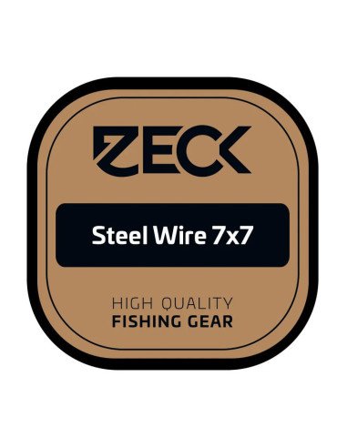 Zeck Fishing 7x7 Steel Wire 16,5kg 0,45mm 3m Ultra Soft Stahlvorfach Reflektionsarm Raubfischvorfach Spinnfischen-Vorfächer-J...