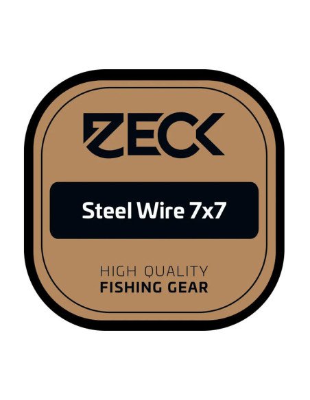 Zeck Fishing 7x7 Steel Wire 16,5kg 0,45mm 3m Ultra Soft Stahlvorfach Reflektionsarm Raubfischvorfach Spinnfischen-Vorfächer-J...