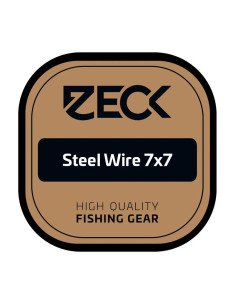 Zeck Fishing 7x7 Steel Wire 6kg 0,27mm 3m Ultra Soft Stahlvorfach Reflektionsarm Raubfischvorfach Spinnfischen-Vorfächer-JJ-F...