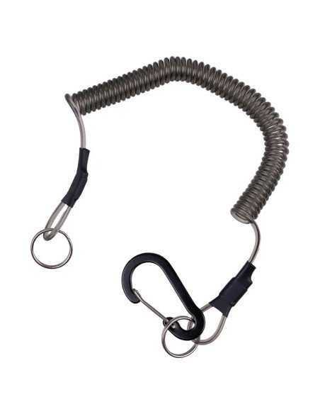 Zeck Fishing Spiral Cord Spiralband extrem Robust Werkzeugsicherung Kescherhalter Belly Boat und Ufer Spinnfischen-Werkzeuge-...