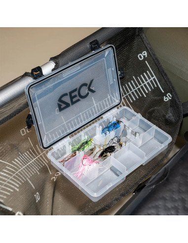 Zeck Fishing Spinnerbait & Bladed Jig Box S Wasserdichte Tackle Box Flexibel einstellbare Fächer Spinnfischen-Tackle Boxen-JJ...