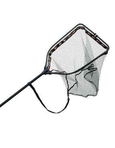 Zeck Fishing Folding Rubber Tele Net L Gummierter Angelkescher Fischschonend Stufenlos Ausziehbar Spinnfischen-Kescher & Kesc...