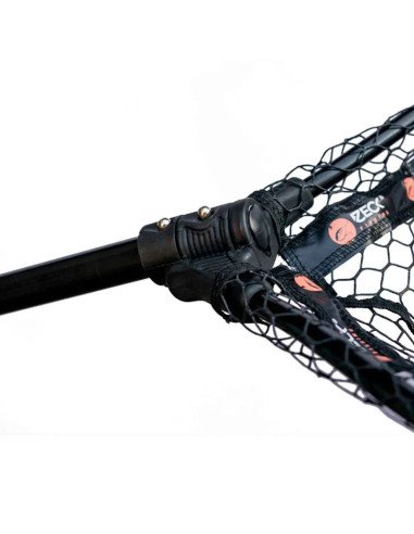 Zeck Fishing Folding Rubber Tele Net L Gummierter Angelkescher Fischschonend Stufenlos Ausziehbar Spinnfischen-Kescher & Kesc...