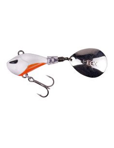 Zeck Fishing Rogue Runner White Orange 20g Jig Spinner Weitwurfköder starke Druckwellen Spinnfischen-Blinker / Spinnköder-JJ-...
