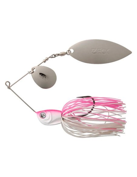 Zeck Fishing Spinnerbait Pink Whitey 20g Hechtbomber Kraut Angelköder Spinnfischen-Blinker / Spinnköder-JJ-Fishing
