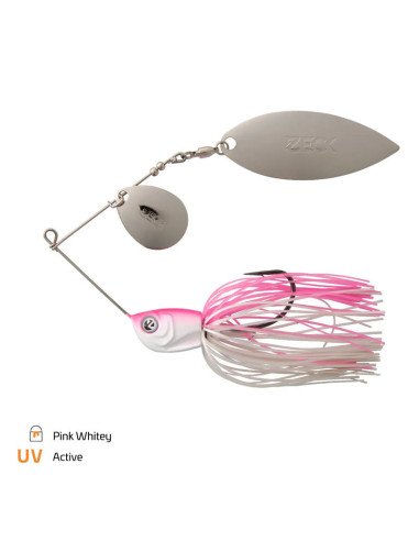 Zeck Fishing Spinnerbait Pink Whitey 20g Hechtbomber Kraut Angelköder Spinnfischen-Blinker / Spinnköder-JJ-Fishing