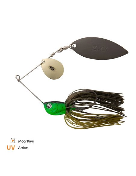 Zeck Fishing Spinnerbait Moor Kiwi 20g Hechtbomber Kraut Angelköder Spinnfischen-Blinker / Spinnköder-JJ-Fishing