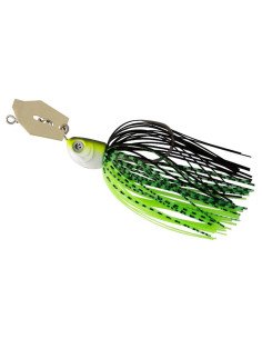 Zeck Fishing Bladed Jig Chartreuse Party 21g 6/0 Chatterbait Trailer Bait Extreme Vibration Krautschutz-Blinker / Spinnköder-...
