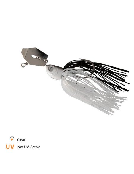 Zeck Fishing Bladed Jig Clear 10g 3/0 Chatterbait Trailer Bait Extreme Vibration Krautschutz-Blinker / Spinnköder-JJ-Fishing