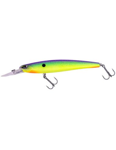 Zeck Fishing Murdock Purple Chartreuse 12,5cm 21,5g 2m F Twitchbait Zander Hecht schwimmend Zandermagnet Wobbler Spinnfischen...