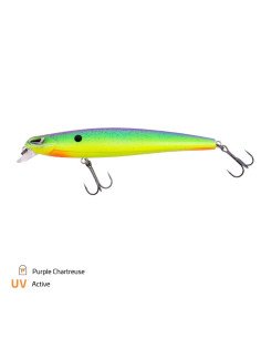 Zeck Fishing Murdock Purple Chartreuse 12,5cm 20,5g 0,7m F Twitchbait Zander Hecht schwimmend Zandermagnet Wobbler Spinnfisch... 2