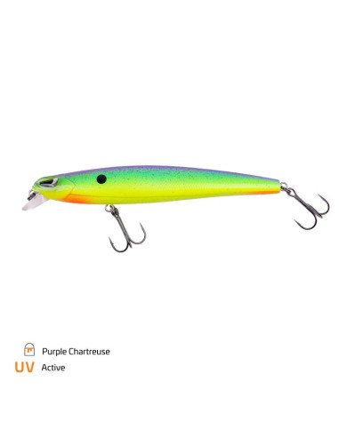 Zeck Fishing Murdock Purple Chartreuse 12,5cm 20,5g 0,7m F Twitchbait Zander Hecht schwimmend Zandermagnet Wobbler Spinnfisch...