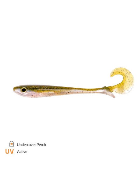 Zeck Fishing Baby Butcher Undercover Perch 14cm 23g 2 Stück innovatives Laufverhalten Twister Schaufelschwanz Spinnfischen-Gu...