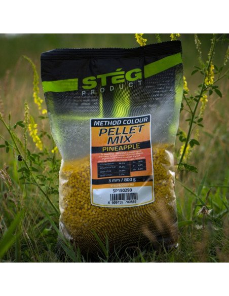 Steg Mix Pellet Pineapple 3mm Hochintensiev Method Feeder 800g-Köder-JJ-Fishing