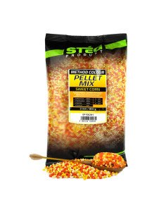 Steg Mix Pellet Sweet Corn 3mm Hochintensiev Method Feeder 800g-Köder-JJ-Fishing