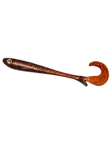 Zeck Fishing Baby Butcher Motoroil 10cm 7,2g 4 Stück innovatives Laufverhalten Twister Schaufelschwanz Spinnfischen-Gummifisc...