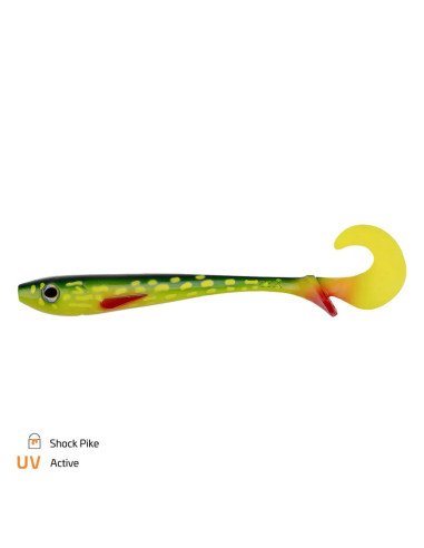 Zeck Fishing Butcher Shock Pike 16cm 30g 2 Stück innovatives Laufverhalten Twister Schaufelschwanz Spinnfischen-Gummifische /...