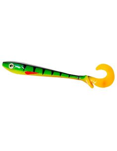 Zeck Fishing Butcher Firetiger 16cm 30g 2 Stück innovatives Laufverhalten Twister Schaufelschwanz Spinnfischen-Gummifische / ...