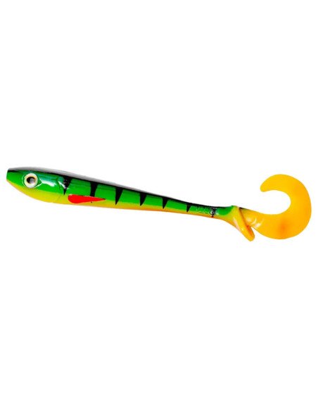 Zeck Fishing Butcher Firetiger 16cm 30g 2 Stück innovatives Laufverhalten Twister Schaufelschwanz Spinnfischen-Gummifische / ...