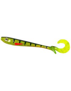 Zeck Fishing Butcher Shock Perch 16cm 30g 2 Stück innovatives Laufverhalten Twister Schaufelschwanz Spinnfischen-Gummifische ...