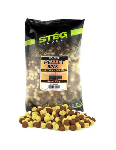 Steg Pellet Mix N-Butyric & Tigernuss 800g 8mm Method Feeder-M.F. Pellets-JJ-Fishing
