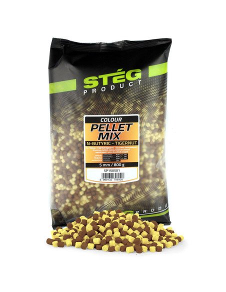 Steg Pellet Mix N-Butyric & Tigernuss 800g 5mm Method Feeder-M.F. Pellets-JJ-Fishing