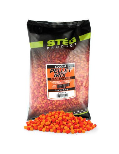 Steg Pellet Mix Mango & Chili 800g 5mm Method Feeder-M.F. Pellets-JJ-Fishing