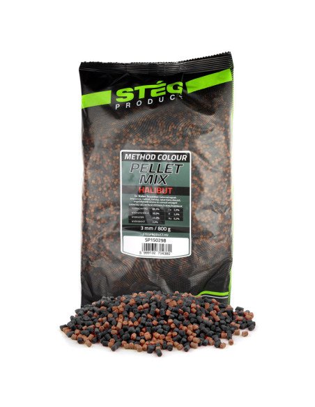 Steg Pellet Mix Halibut 800g 3mm Method Feeder-M.F. Pellets-JJ-Fishing