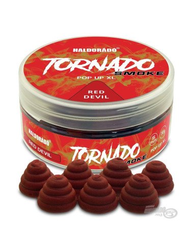 Haldorado TORNADO Smoke Pop Up XL Red Devil 15mm Farbeffekt Hochintensiev Karpfen Köder Auftreibend-Pop Up ́s-JJ-Fishing