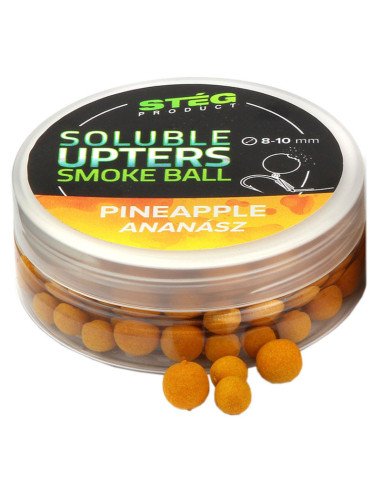 Steg SOLUBLE Upters Smoke Ball Pineapple 8-10mm 30g Method Feeder Köder Farbeffekt-M.F. Wafter-JJ-Fishing